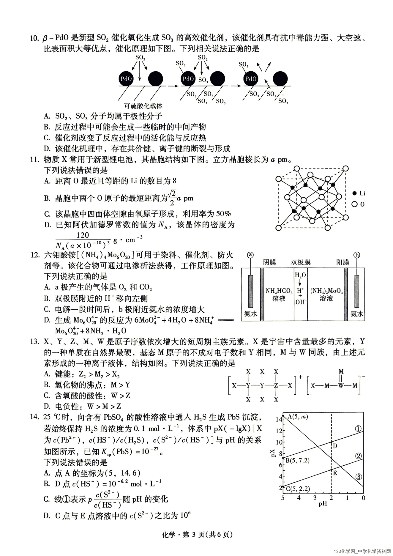 云南省2026年4月高三新高考自主命题冲刺金卷（二）化学试卷含答案