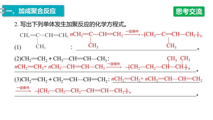 【优质课件】2025高中化学人教版选择性必修3《有机化学基础》第5章第1节 合成高分子的基本方法-11