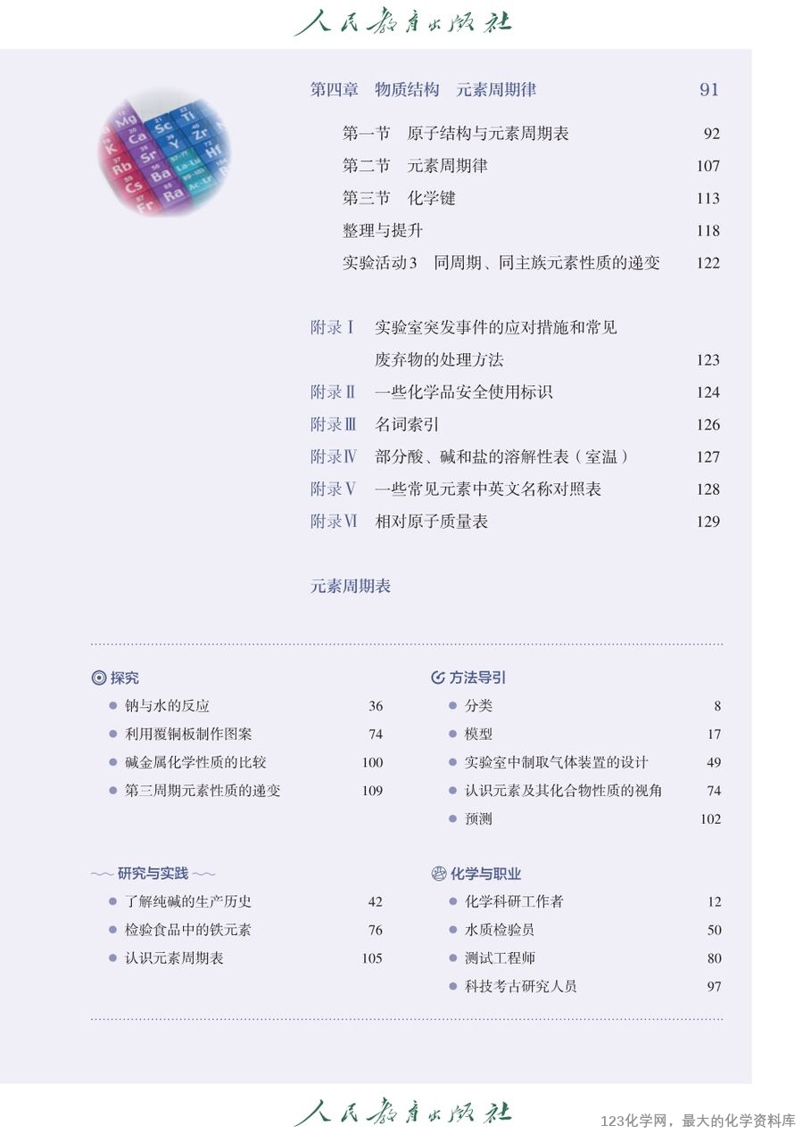 人教版普通高中教科书化学必修_第一册-6