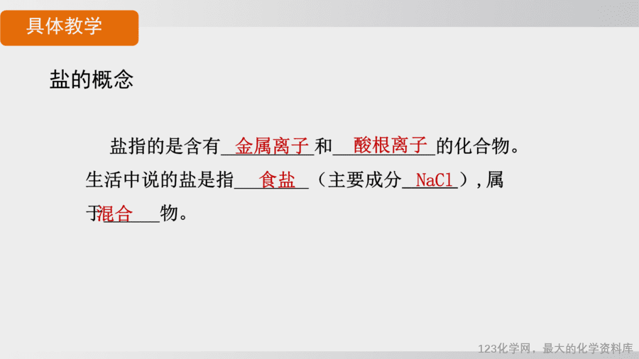 【精品课件】2025年春初中化学九年级下册课件-课题3 第1课时 几种常见的盐-7