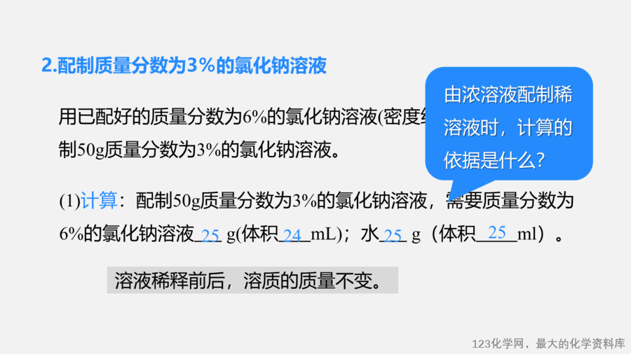 【优质课件】2025人教版初中九年级化学课件-实验活动6 一定溶质质量分数的氯化钠溶液的配制-7