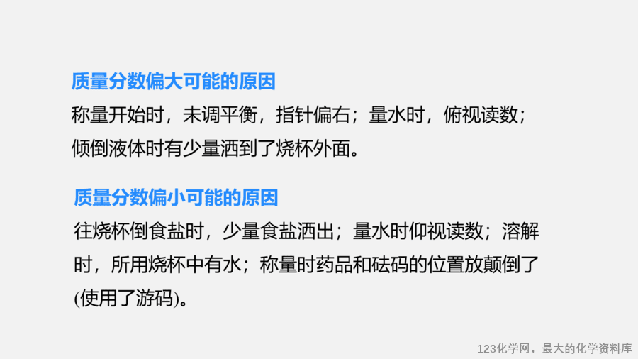 【优质课件】2025人教版初中九年级化学课件-实验活动6 一定溶质质量分数的氯化钠溶液的配制-11