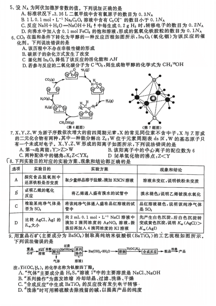 【多考区卷】河南省、河北省、山西省新未来金科大联考2025届高三4月质量检测(4