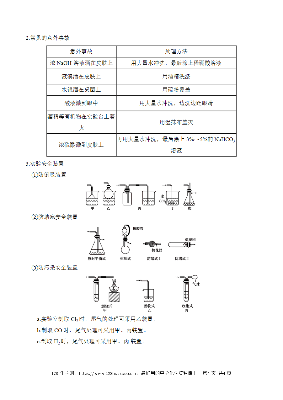 晚读材料11常用仪器的主要用途和使用方法——高考化学考前速记清单-4