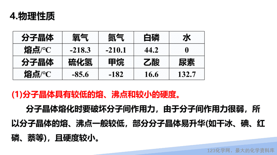 【课件】2025高二化学人教版选择性必修2《物质结构与性质》第3章第2节分子晶体与共价晶体第1课时-7