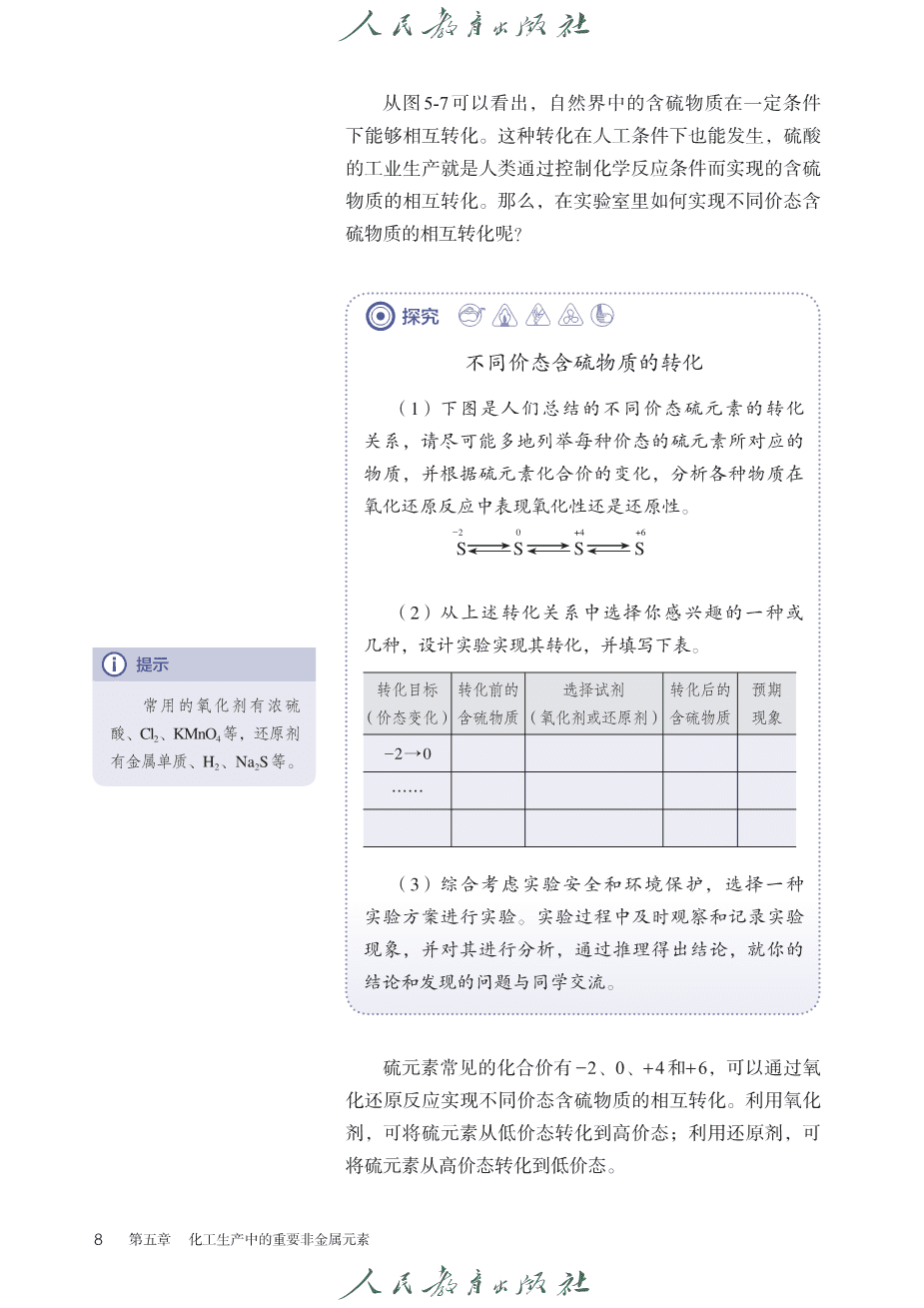 人教版普通高中教科书化学必修_第二册-13