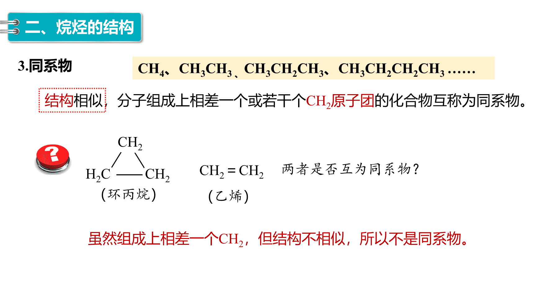 高中化学“同课异构”精品优质课件人教版必修第2册第7章第1节第1课时有机化合物中碳原子的成键特点、烷烃的结构-14