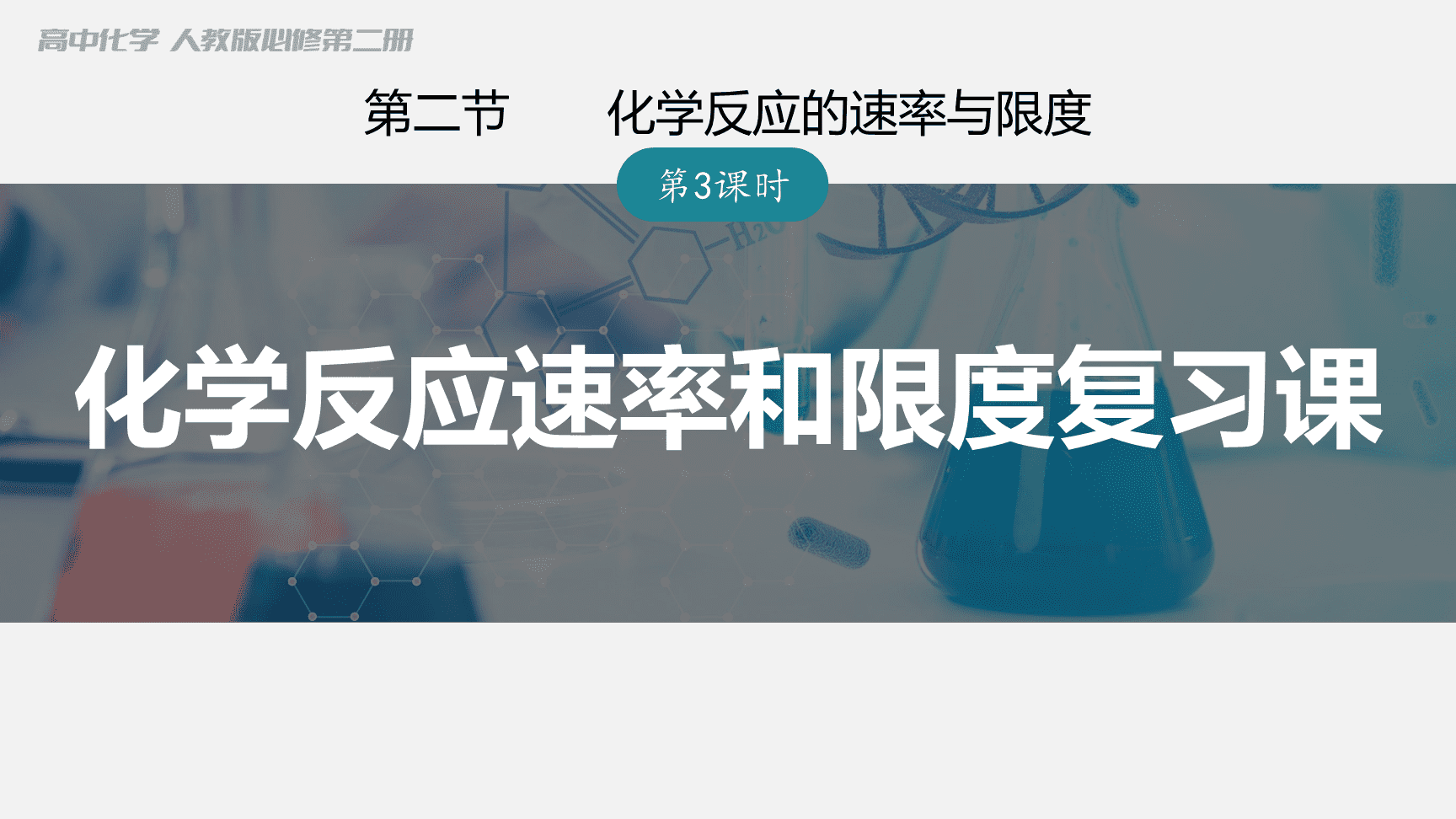 高中化学“同课异构”精品优质课件人教版必修第2册第6章第2节第3课时化学反应速率和限度复习课-1