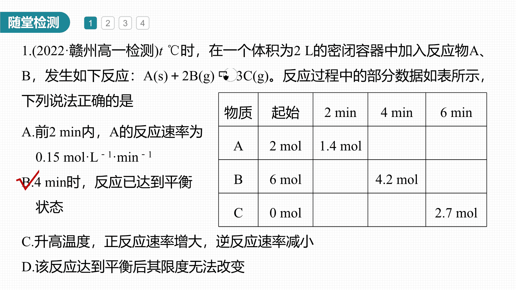 高中化学“同课异构”精品优质课件人教版必修第2册第6章第2节第3课时化学反应速率和限度复习课-20