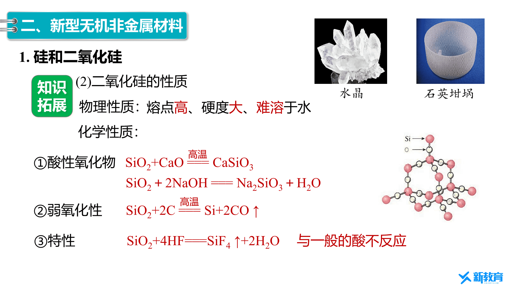高中化学“同课异构”精品优质课件人教版必修第2册第5章第3节 无机非金属材料-14