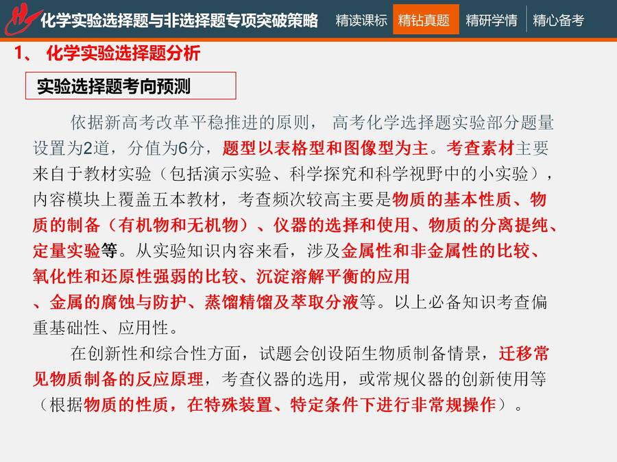 二轮复习 化学实验选择题与非选择题专项突破_26