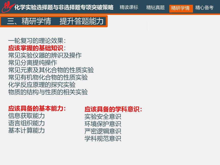 二轮复习 化学实验选择题与非选择题专项突破_40