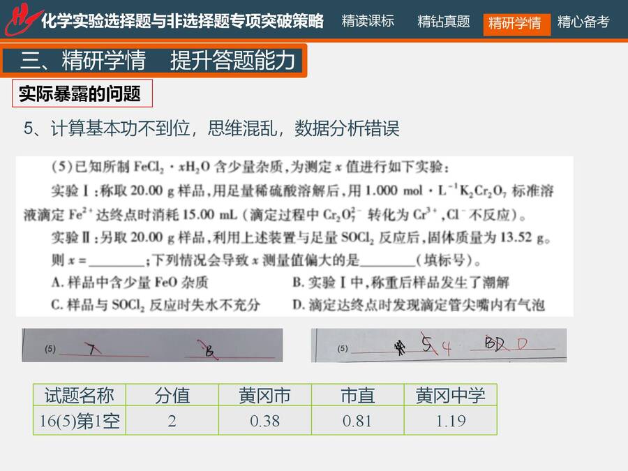 二轮复习 化学实验选择题与非选择题专项突破_47