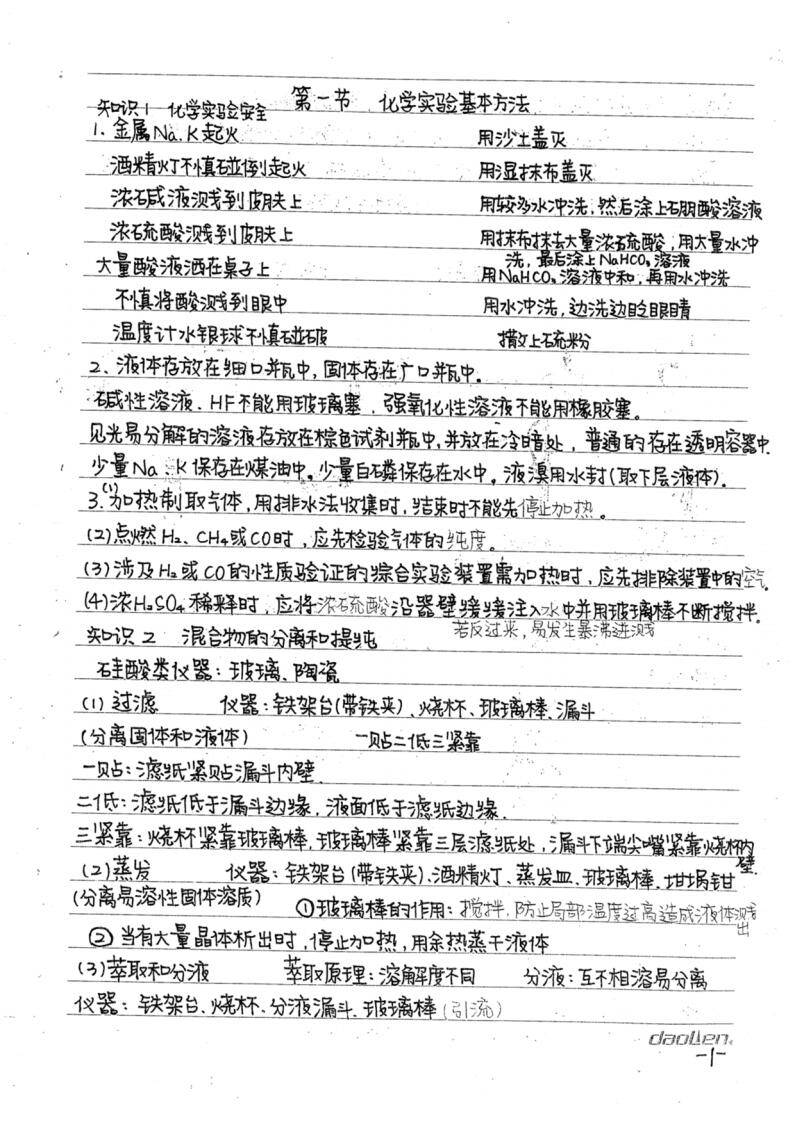 高中化学学霸笔记(共128页 )_01
