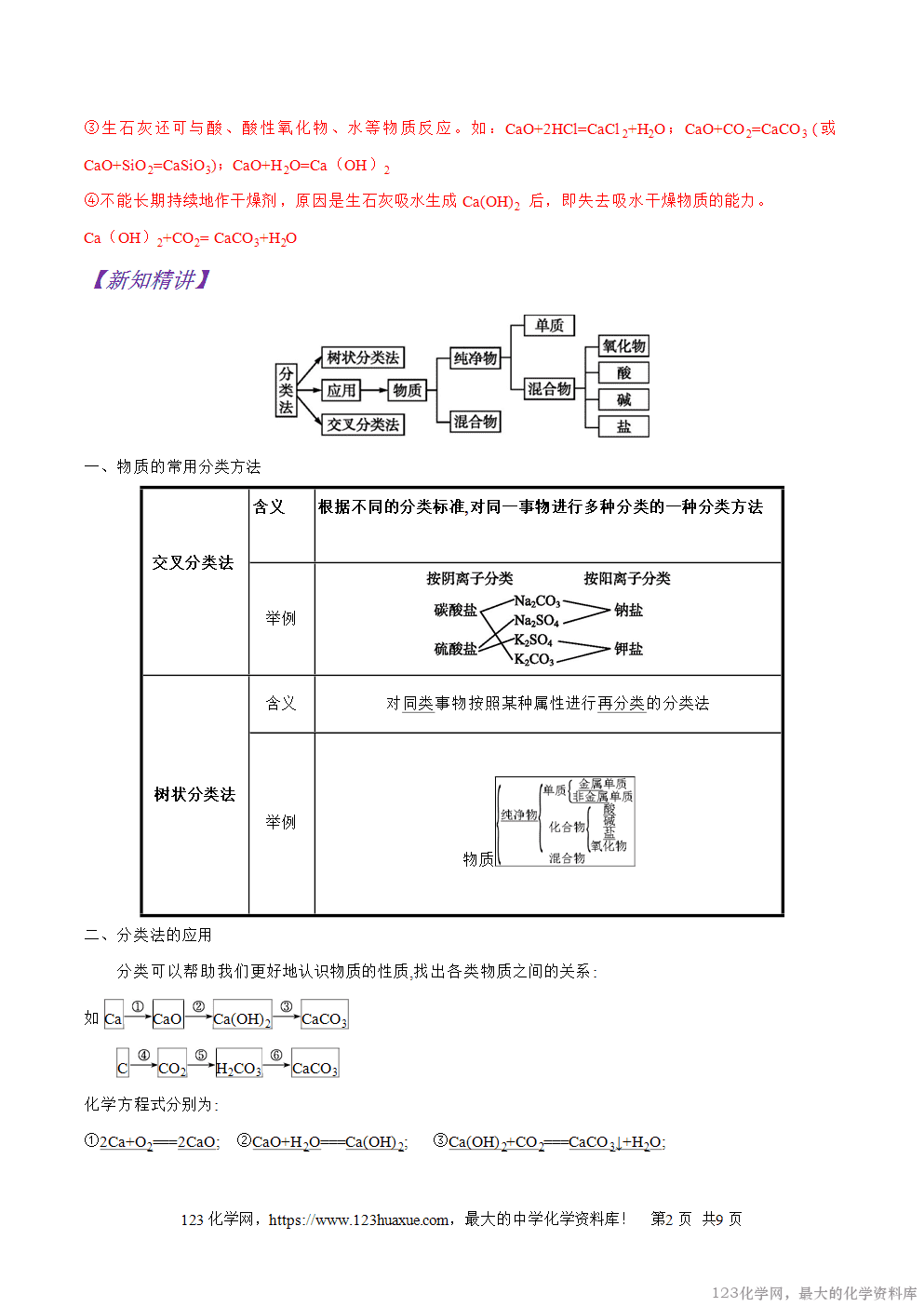 专题06简单分类法及其应用-2025年秋初升高化学衔接精品专题学案教师版-2