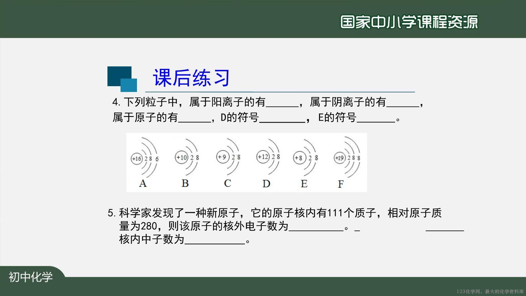 20201023初三化学(人教版)原子的结构(第二课时)-2PPT-32
