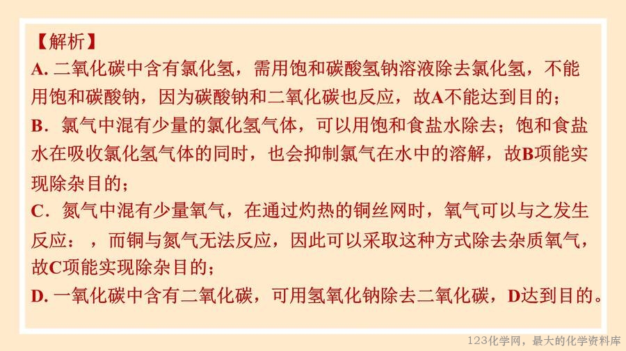 氯气的制备