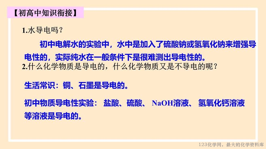 电解质的电离