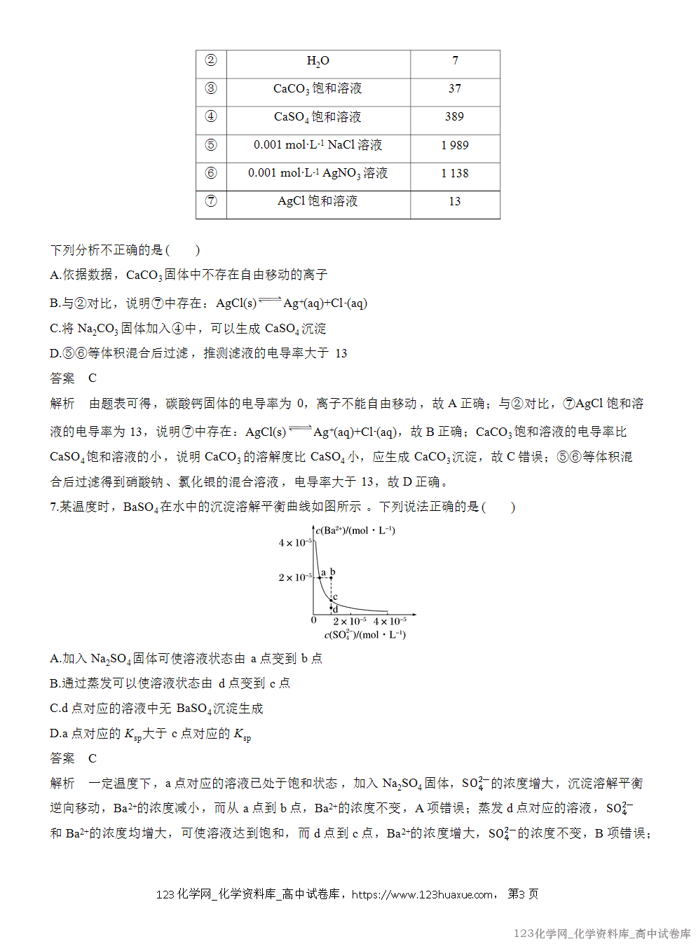 2025年秋人教版化学选择性必修1周测卷10难溶电解质的沉淀溶解平衡-3