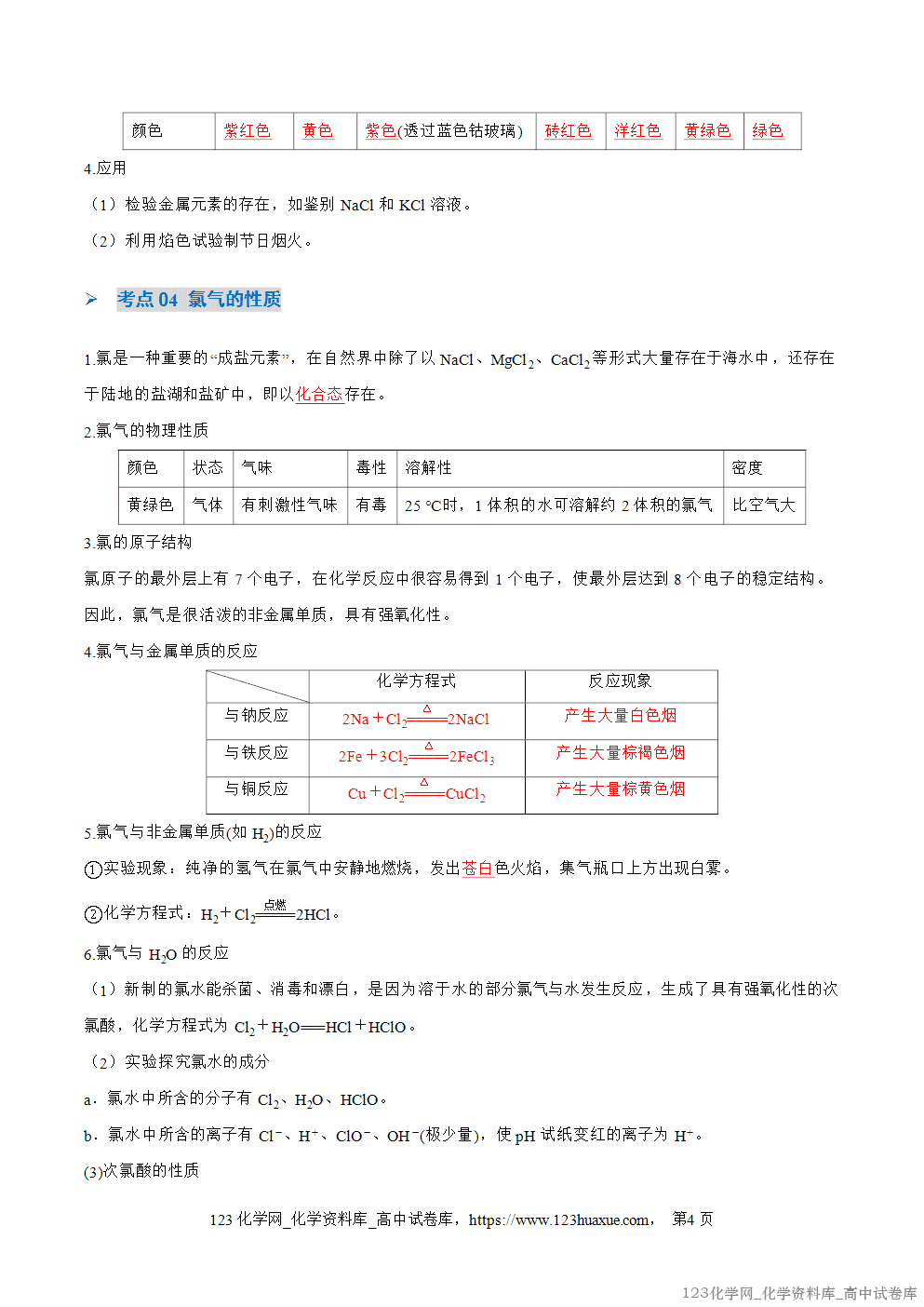 2025~2026学年高一化学上学期考点大串讲第二章海水中的重要元素——钠和氯期中知识清单教师版 2025~2026学年高一化学上学期考点大串讲第二章海水中的重要元素——钠和氯期中知识清单教师版