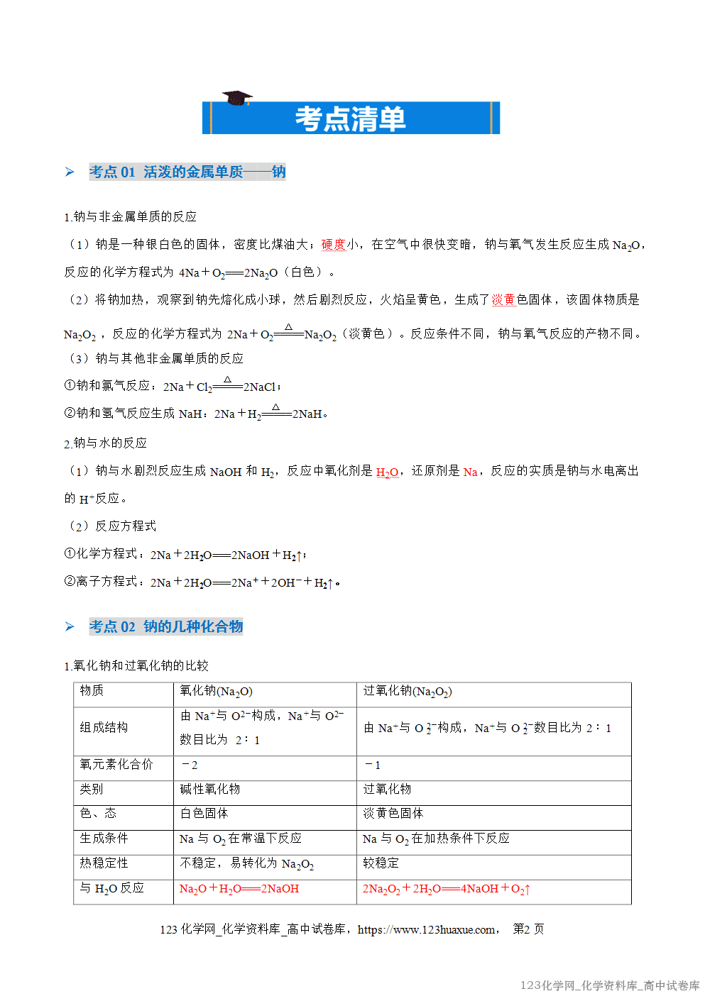 2025~2026学年高一化学上学期考点大串讲第一章物质及其变化期中知识清单教师版 2025~2026学年高一化学上学期考点大串讲第一章物质及其变化期中知识清单教师版