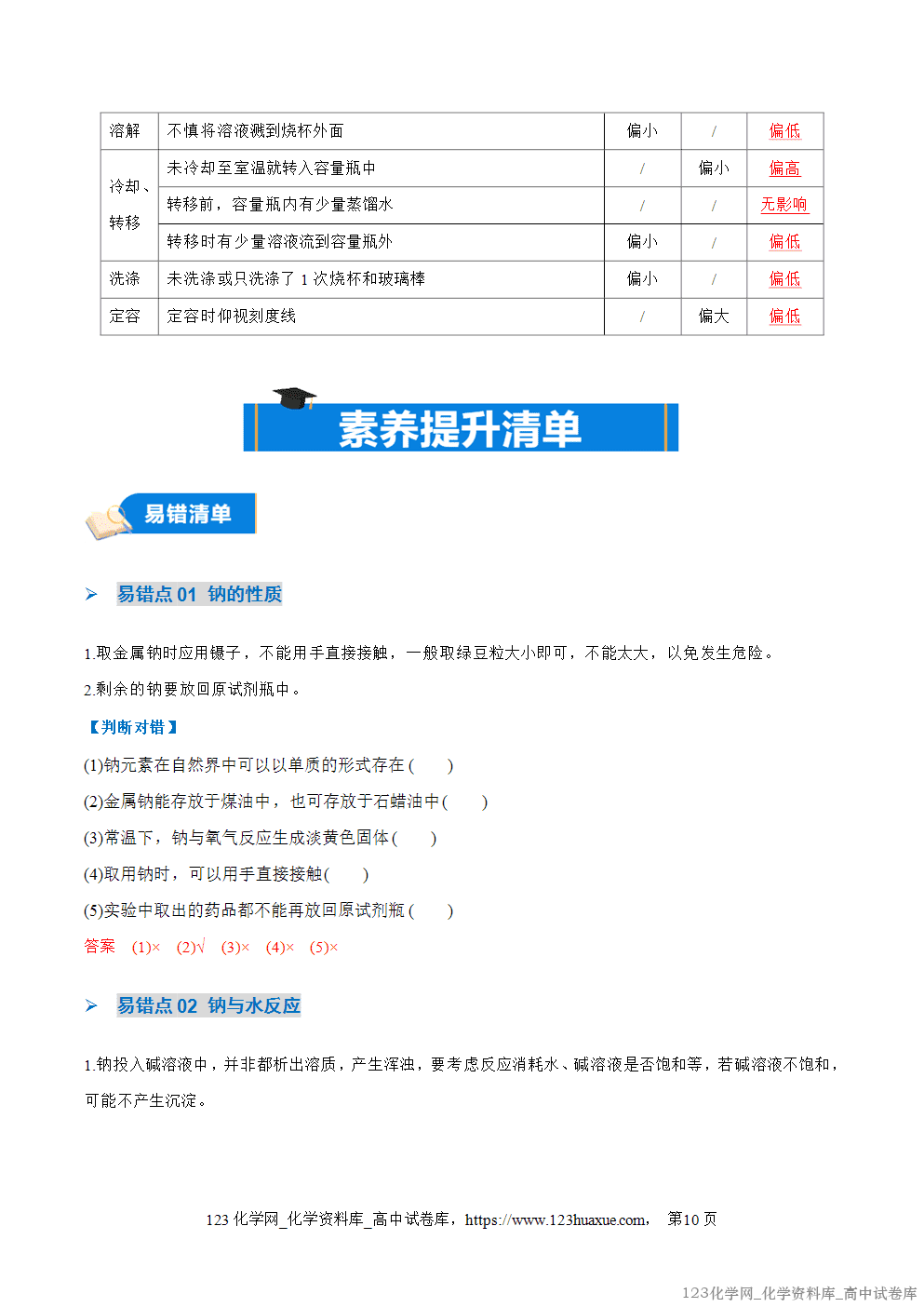 2025~2026学年高一化学上学期考点大串讲第一章物质及其变化期中知识清单教师版 2025~2026学年高一化学上学期考点大串讲第一章物质及其变化期中知识清单教师版