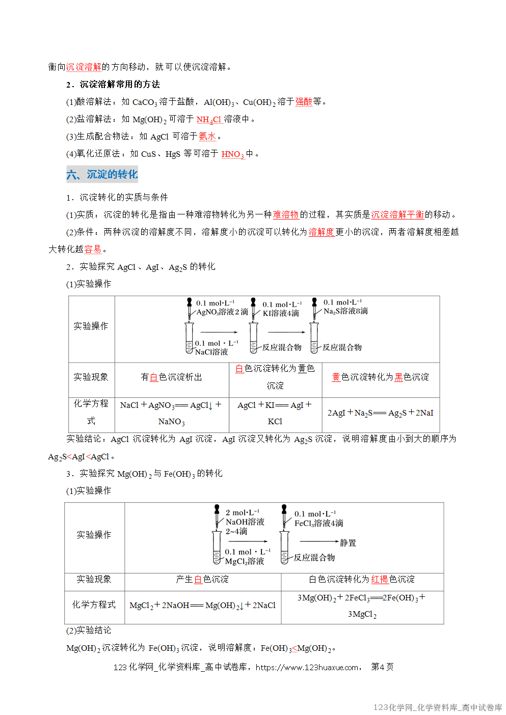 2025~2026学年高二化学上学期期中考试复习考点大串讲专题08沉淀溶解平衡复习讲义(教师版) 2025~2026学年高二化学上学期期中考试复习考点大串讲专题08沉淀溶解平衡复习讲义(教师版)