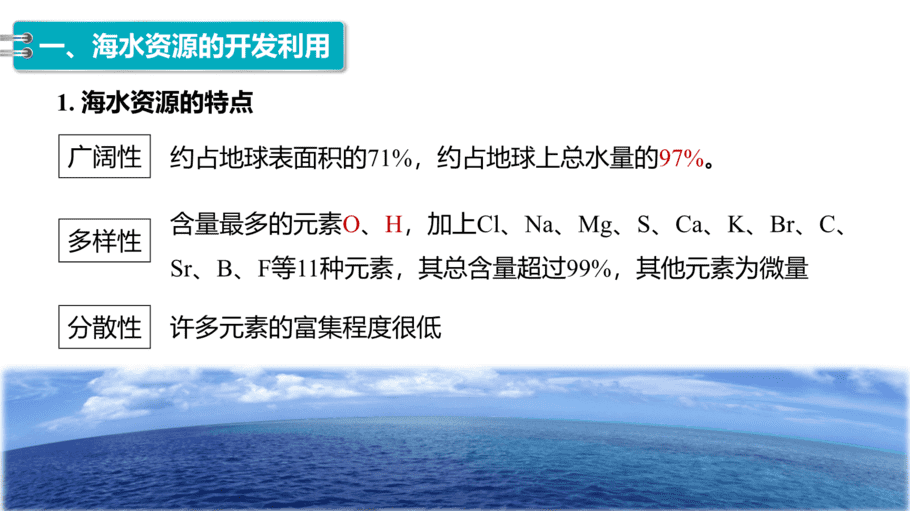 【课件】高中化学“同课异构”精品优质课人教版必修第二册第八章 第一节 第2课时 海水资源的开发利用-4