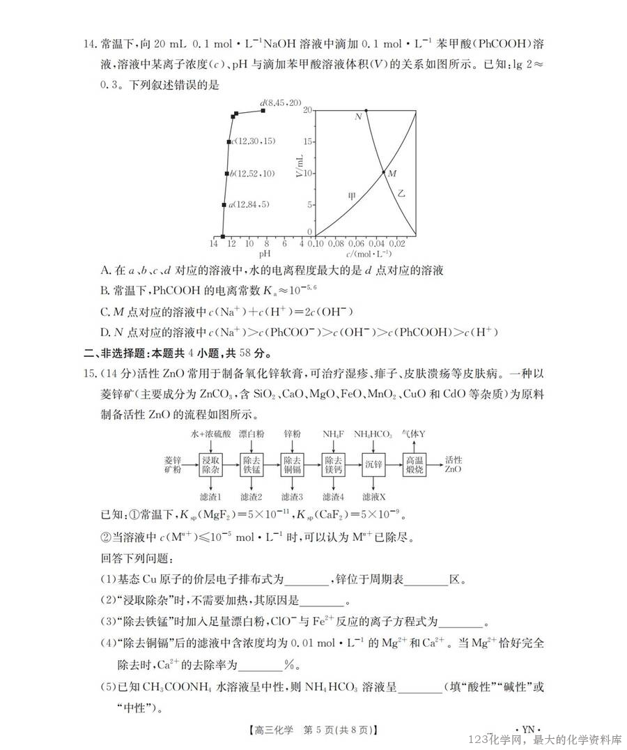 云南省金太阳2026届高三8月开学联考（YN）化学_04
